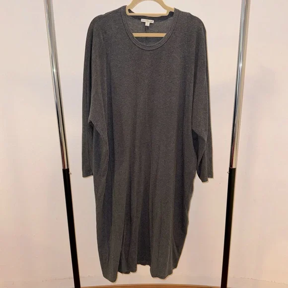James Perse | Dresses | James Perse Gray Longsleeve Dress Size | Poshmark